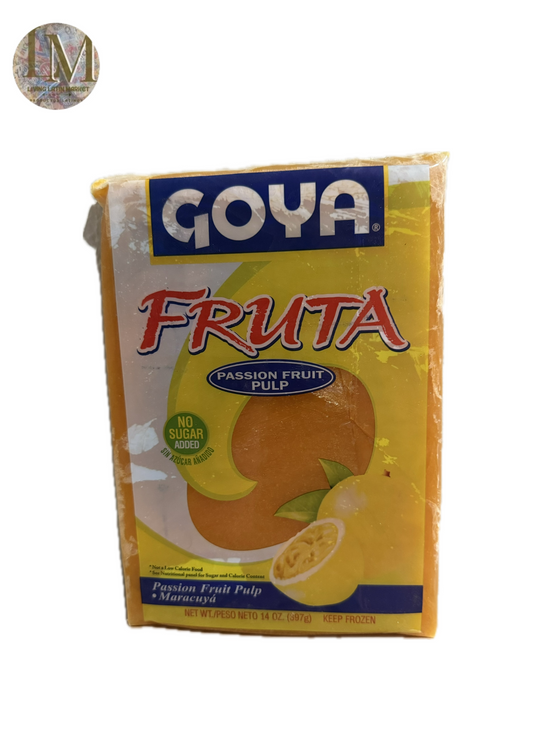 GOYA PULPA DE MARACUYA ( PASSION FRUIT PULP) 100% PURE & NATURAL